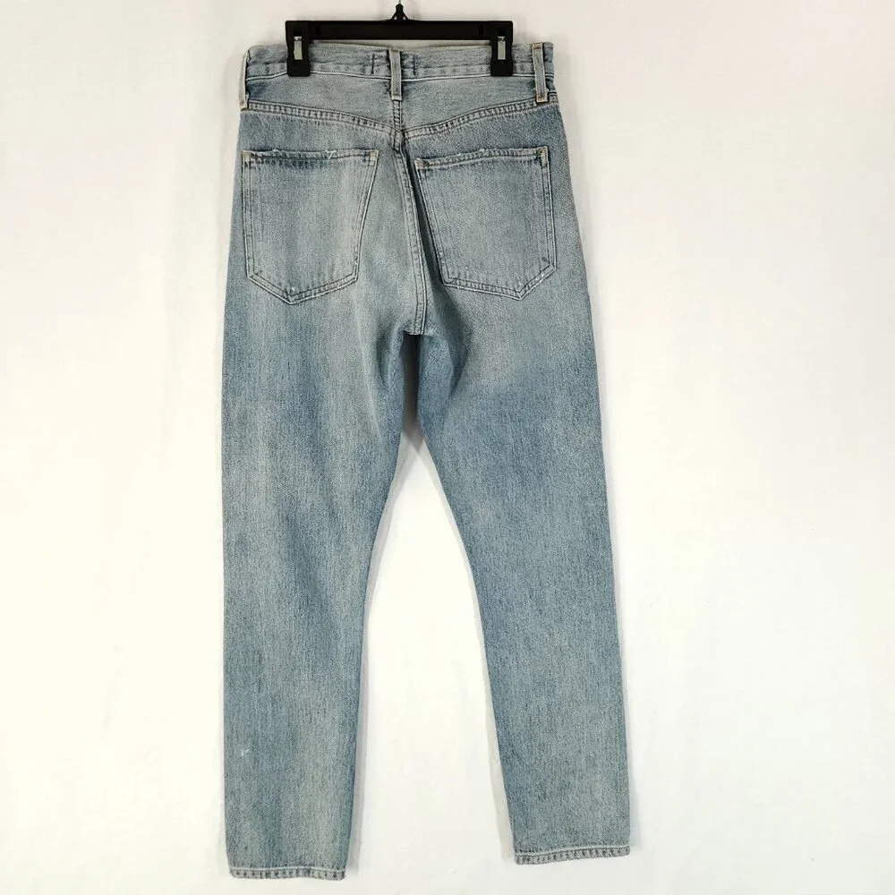 AGOLDE 90's Loose Fit Jeans Womens 25 Distressed High Rise Button Fly - Picture 2 of 13